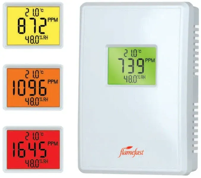 CO2 TEMP & HUMIDITY SENSOR C/W TOUCH DISPLAY