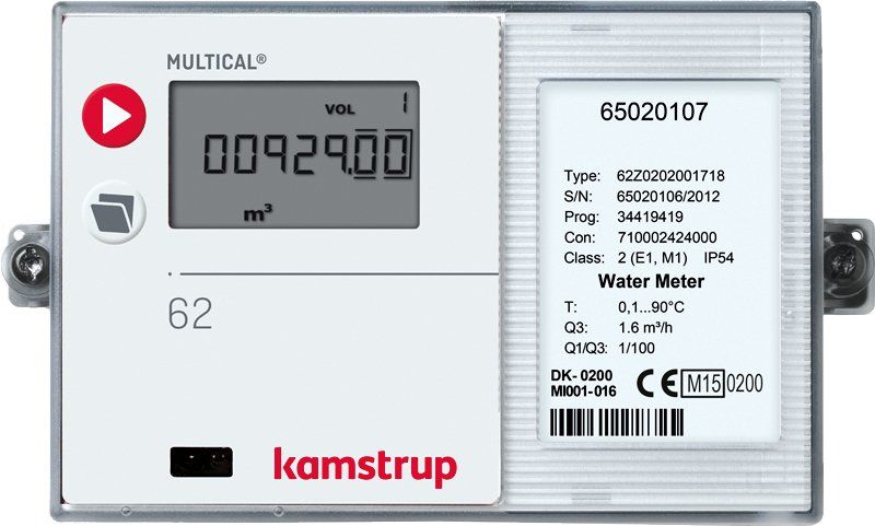 KAMSTRUP MULTICAL 62 ULTRASONIC WATER METER