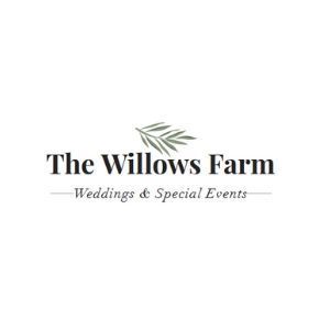 The Willows Farm logo with green leaves and the subtitle “Weddings & Special Events”
