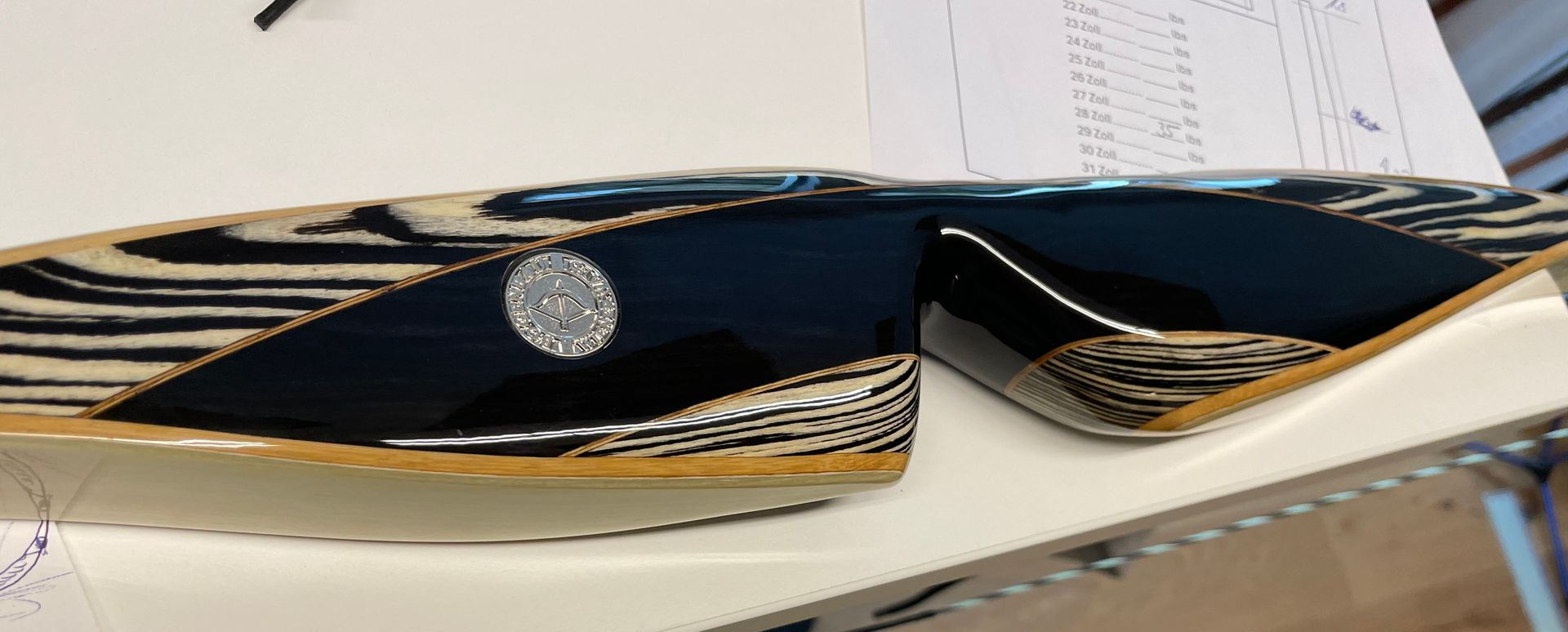 Griffstück Ipe, Furnier Nuss
