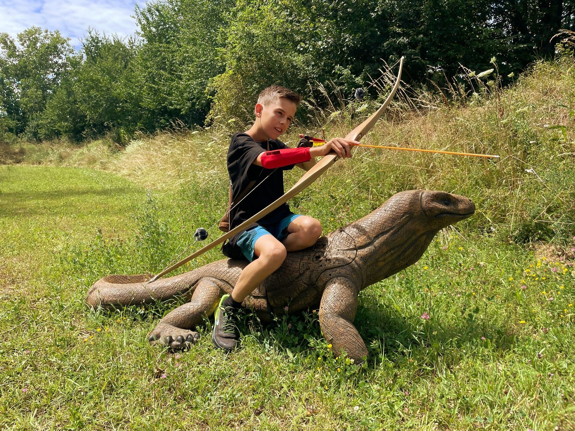 Auf dem 3D-Parcours