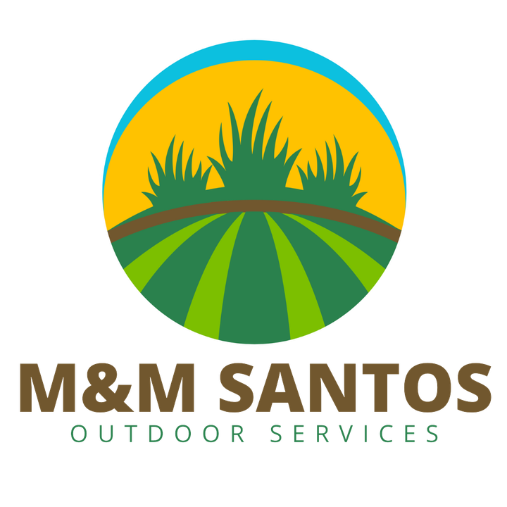 A logo for m & m santos outdoor services