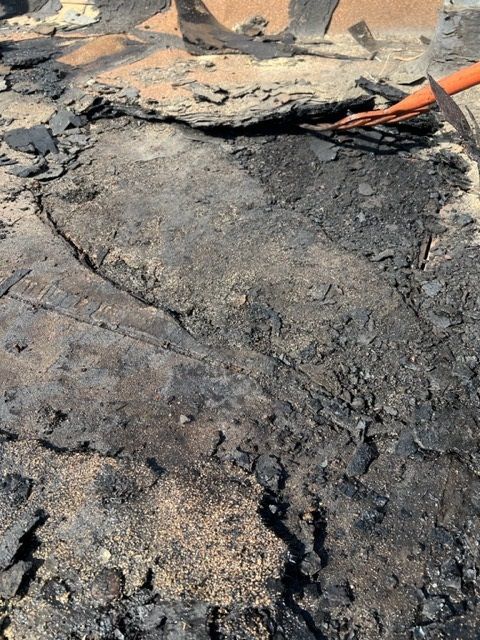 A close up of a pile of dirt and rocks