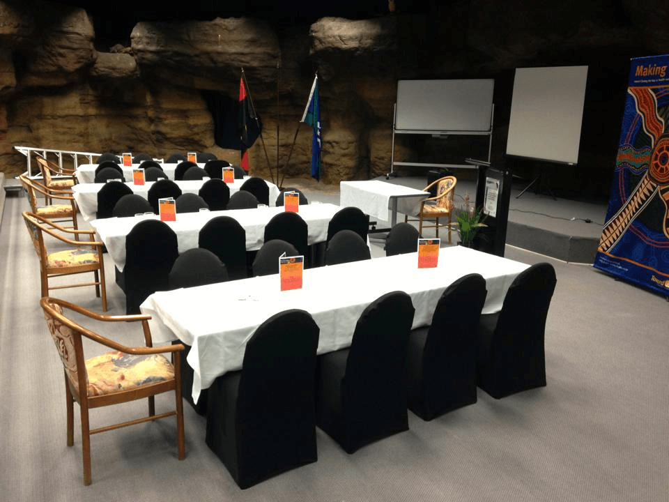 Conference Room Set Up in a Cave — Capricorn Motel & Conference Centre In Parkhurst, QLD