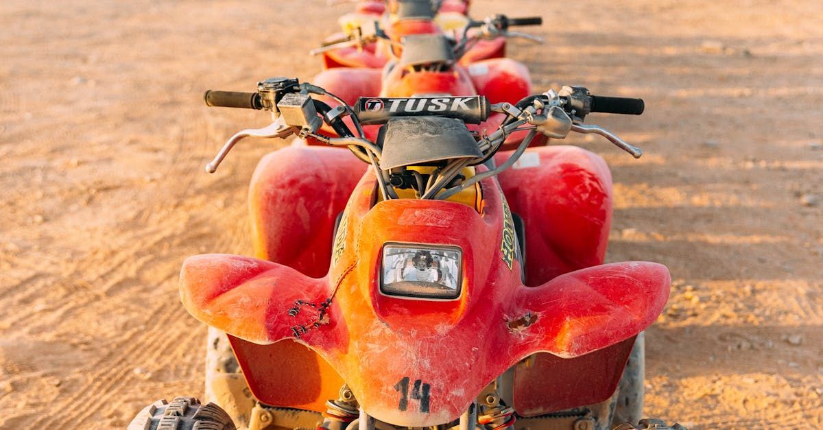 line of ATVs are protected with insurance