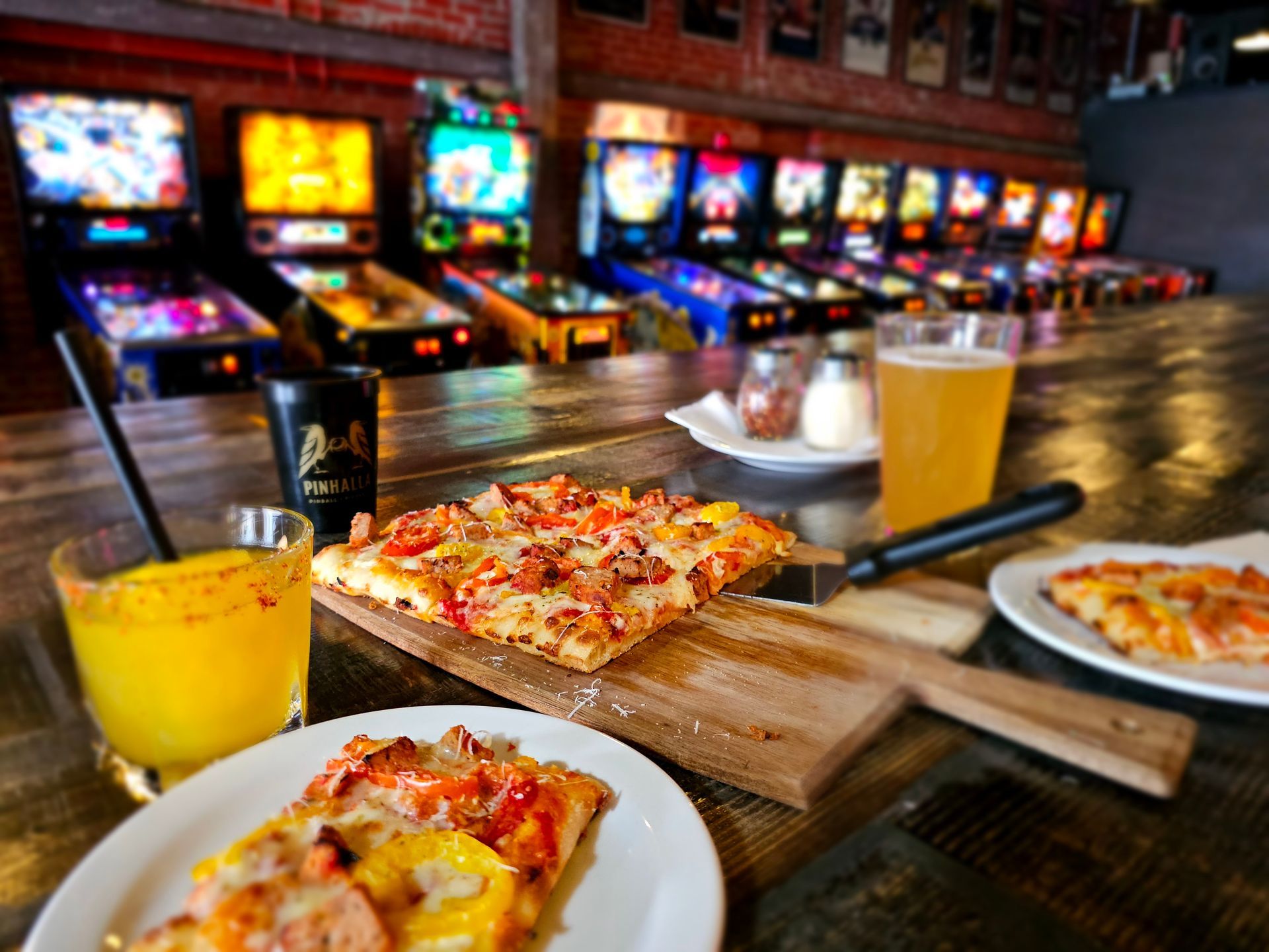 One of the coolest places in Victoria, Pinhalla Pinball and Pizzeria. Where food meets fun!