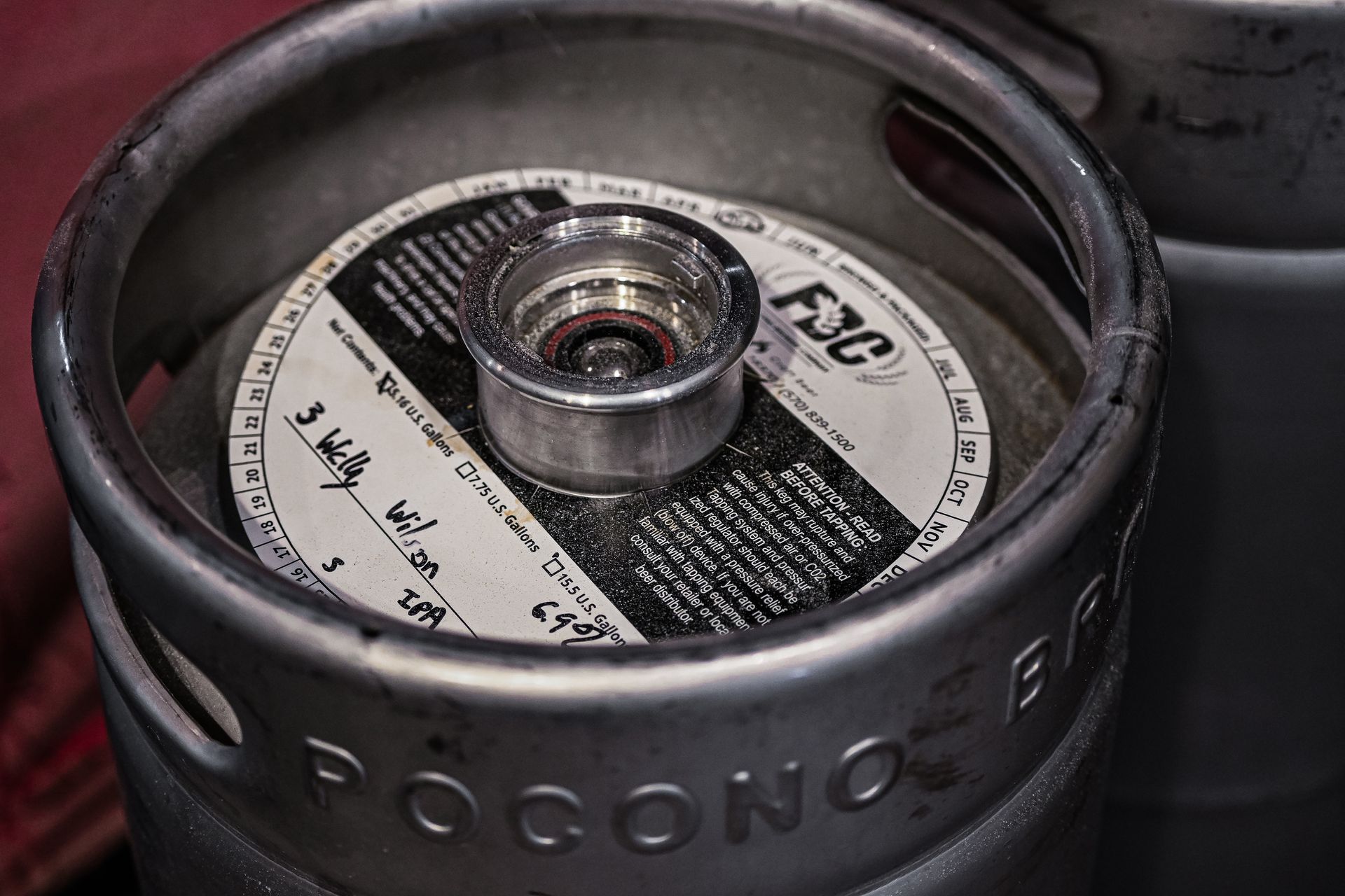 Top of Pocono Brewery Company Beer Keg