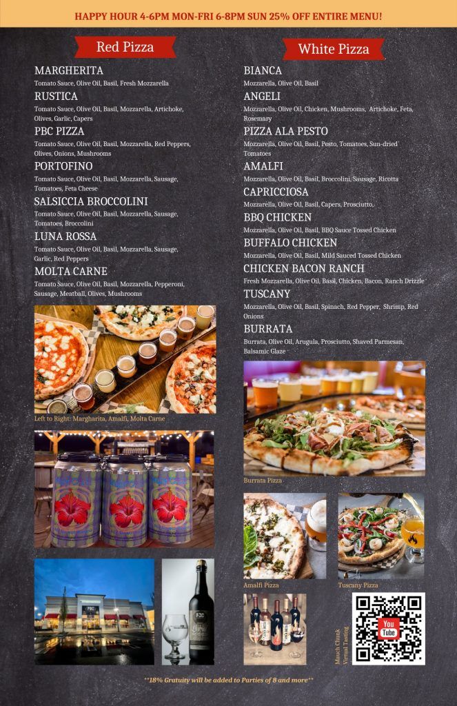 Lehigh Valley Taproom Menu