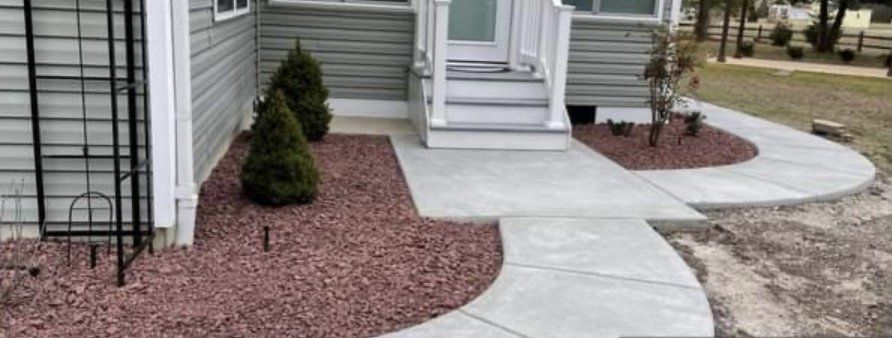 Landscape In Front Of Door House — Andover, MA — Alvarez Landscaping