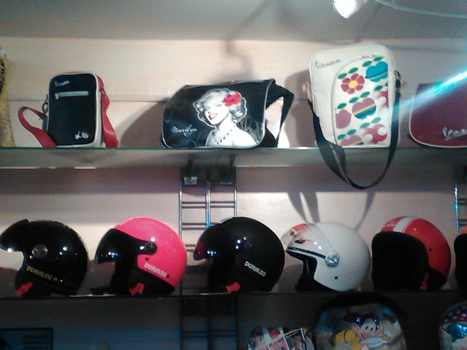 caschi e borse da rider