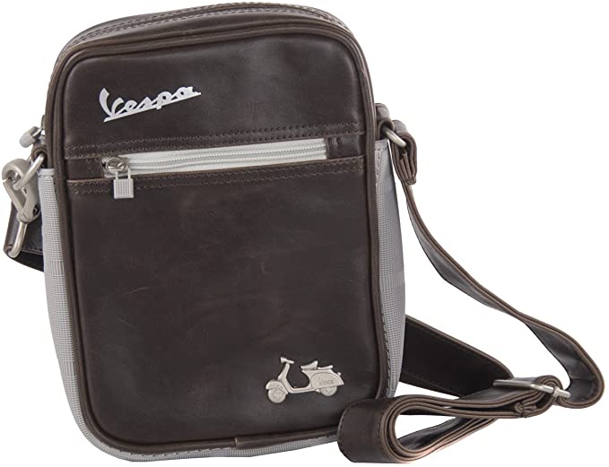 borsa a tracolla Vespa nera in pelle