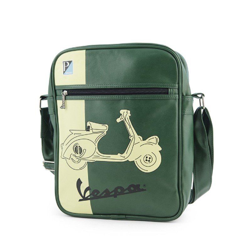 borsa a tracolla Vespa verde chiaro e militare