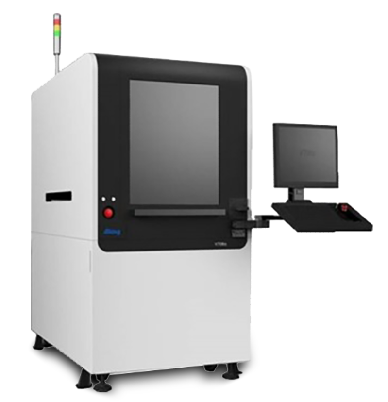 A machine with a computer on top of it on a white background.