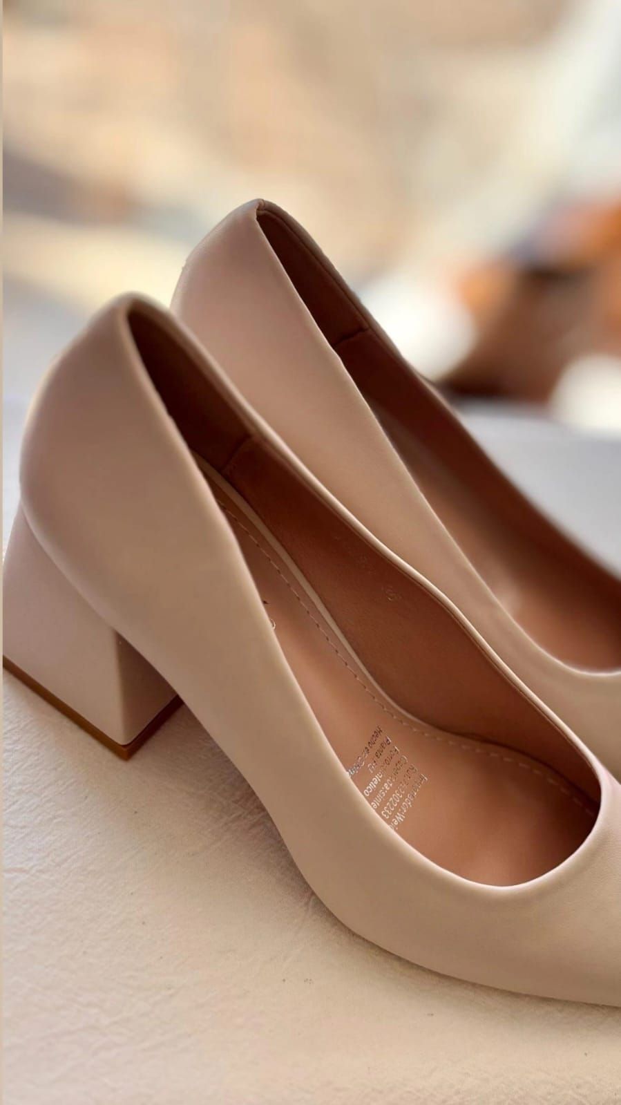 Stilettos weide  Taco 5 cm Beige