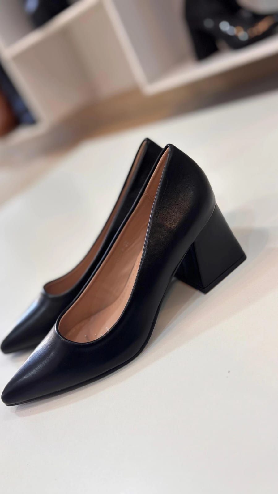 Stilettos weide  Taco 5 cm Negro