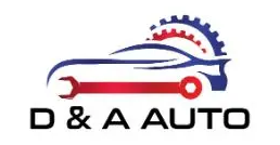 Logo for Demo Auto Repair: text with a gear icon, red and navy colors.