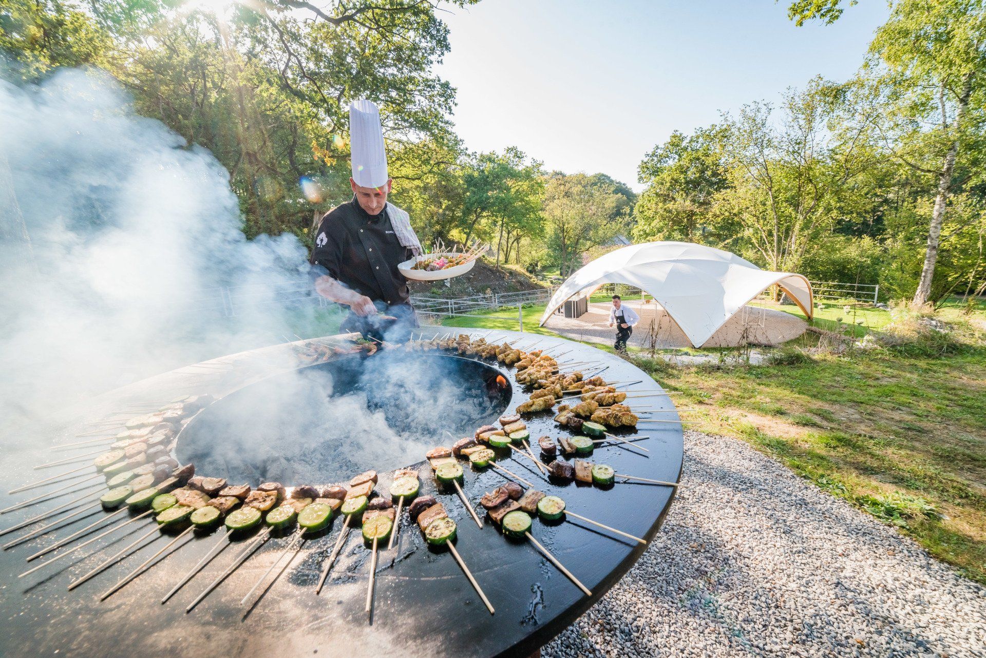 BIORGANIC traiteur événementiel gastronomique 100% Bio à  Bioul, La Carrière, dans une petite vallée de l’Ardenne, au creux du domaine La Carrière.