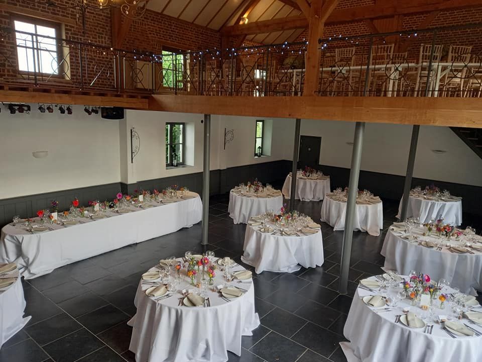 salle de réception pour un mariage dans le BW