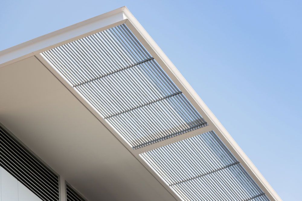 Contemporary Home's Stylish Steel Awning — Quote Form in Gosford, NSW