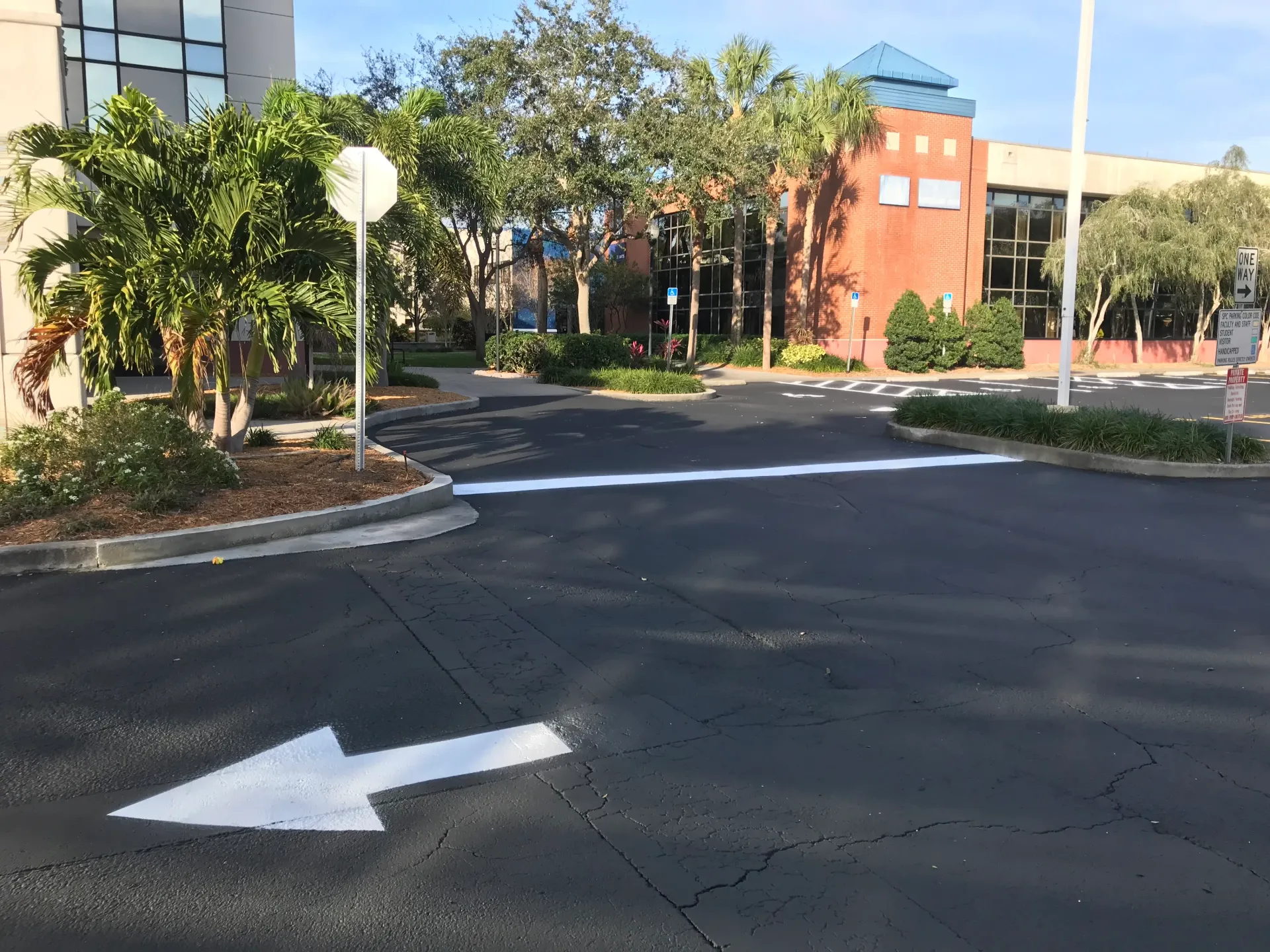 Commercial lot paving and striping in St. Pete, FL