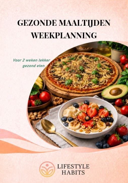 Gezonde maaltijden weekplanning. Voor 2 weken lekker gezond eten. Ebook: Lifestyle Habits