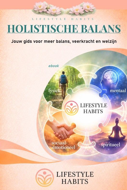 Holistische Balans: jouw gids voor meer balans, veerkracht en welzijn. Ebook cover. Lifestyle Habits