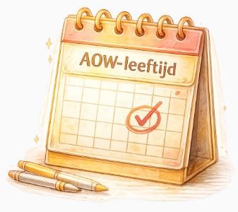 Kalender met AOW-leeftijd. Lifestyle Habits
