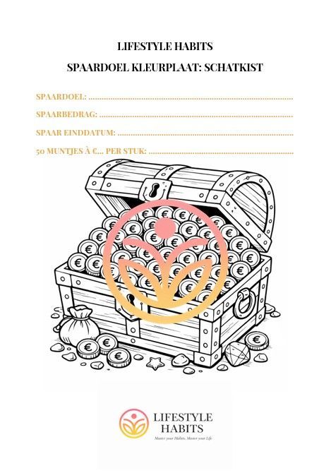 Spaarkleurplaten: bereik je spaardoel op een leuke manier! (PDF)