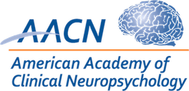 Logo for American Academy of Clinical Neuropsychology (AACN) with a brain graphic.