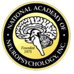 National Academy of Neuropsychology logo with a brain in a gold circle, black text.