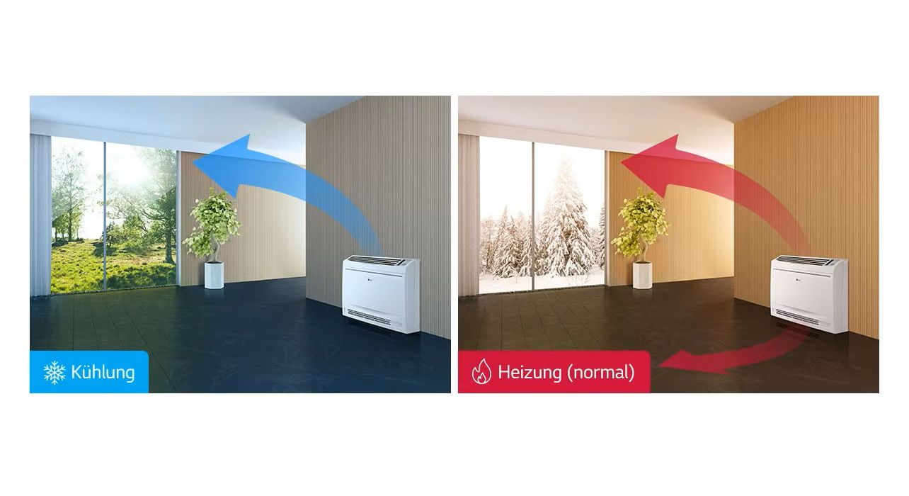 LG Console Luft-Luft-Wärmepumpe mit Kälte- und Heizfunktion