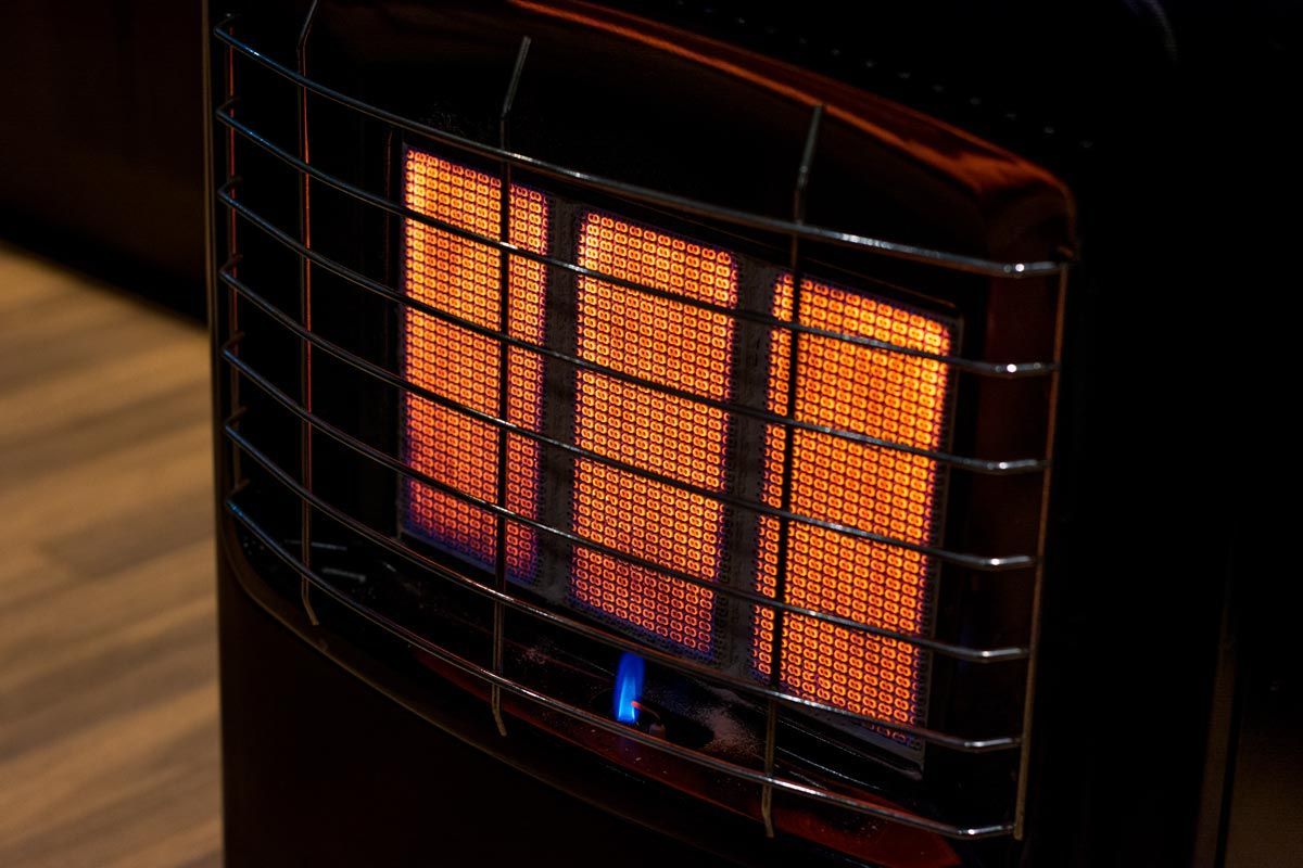 Closeup On A Gas Heater