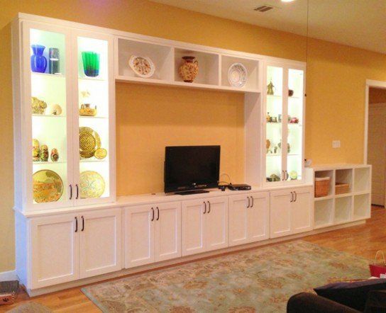 custom entertainment center - custom cabinets and remodeling in Plano, TX