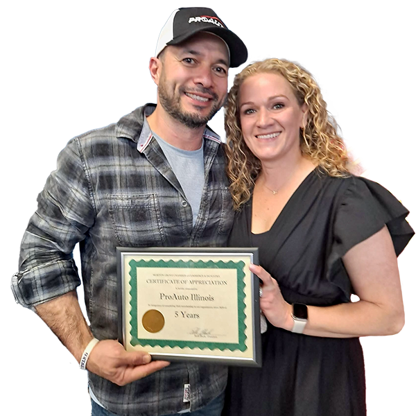 Lee and Julie Hardegree celebrating an award together.