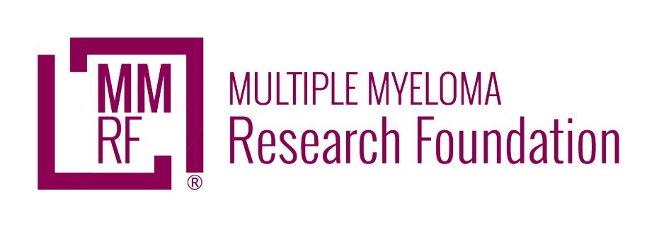 The logo for the mm multiple myeloma research foundation