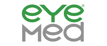 The eye med logo is green and gray on a white background.