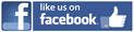 A like us on facebook button with a thumbs up