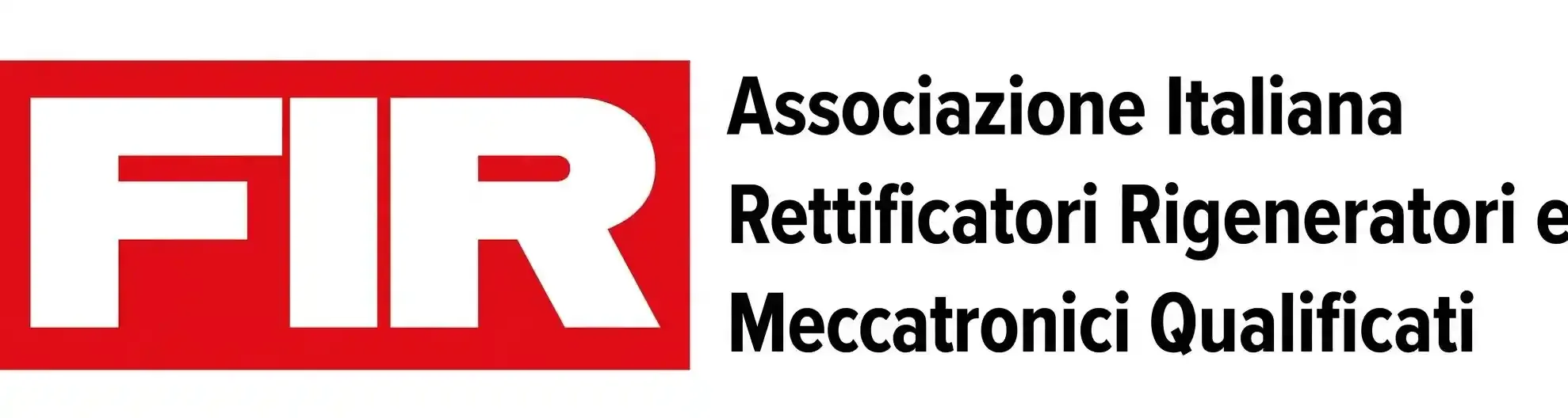 Il logo della FIR è costituito da un rettangolo rosso con le lettere bianche 