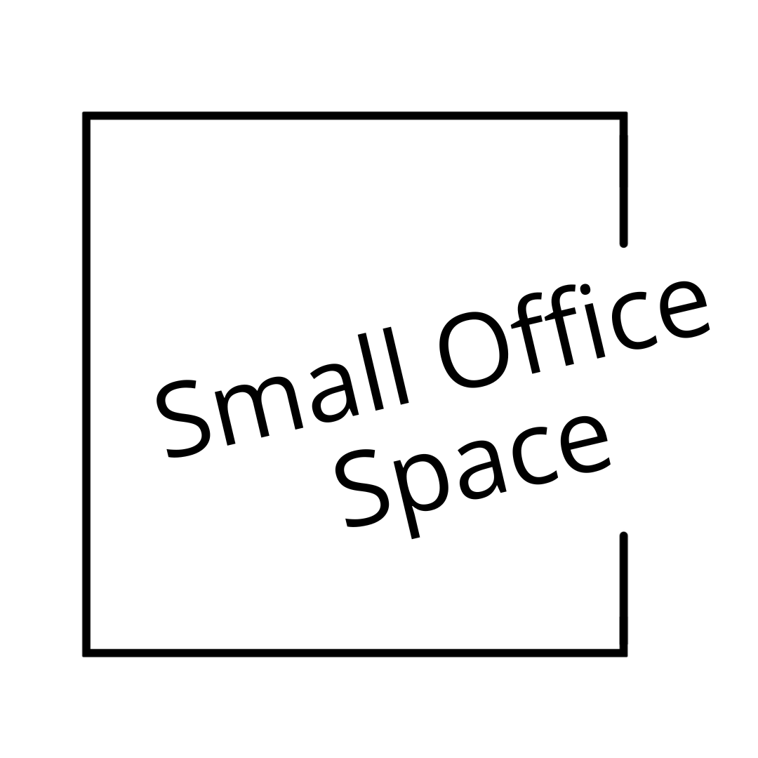 A black and white logo for micro-office space.