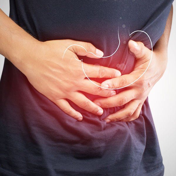 Man with stomach pain from Pernicious Anemia