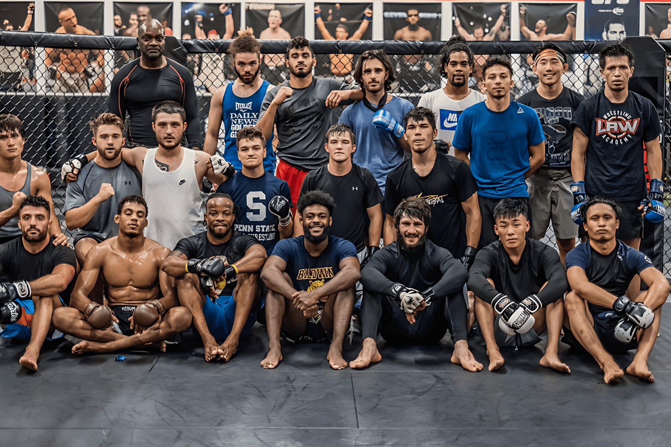 Partners drill combinations in Mixed Martial Arts class at Ray Longo's Mixed Martial Arts.