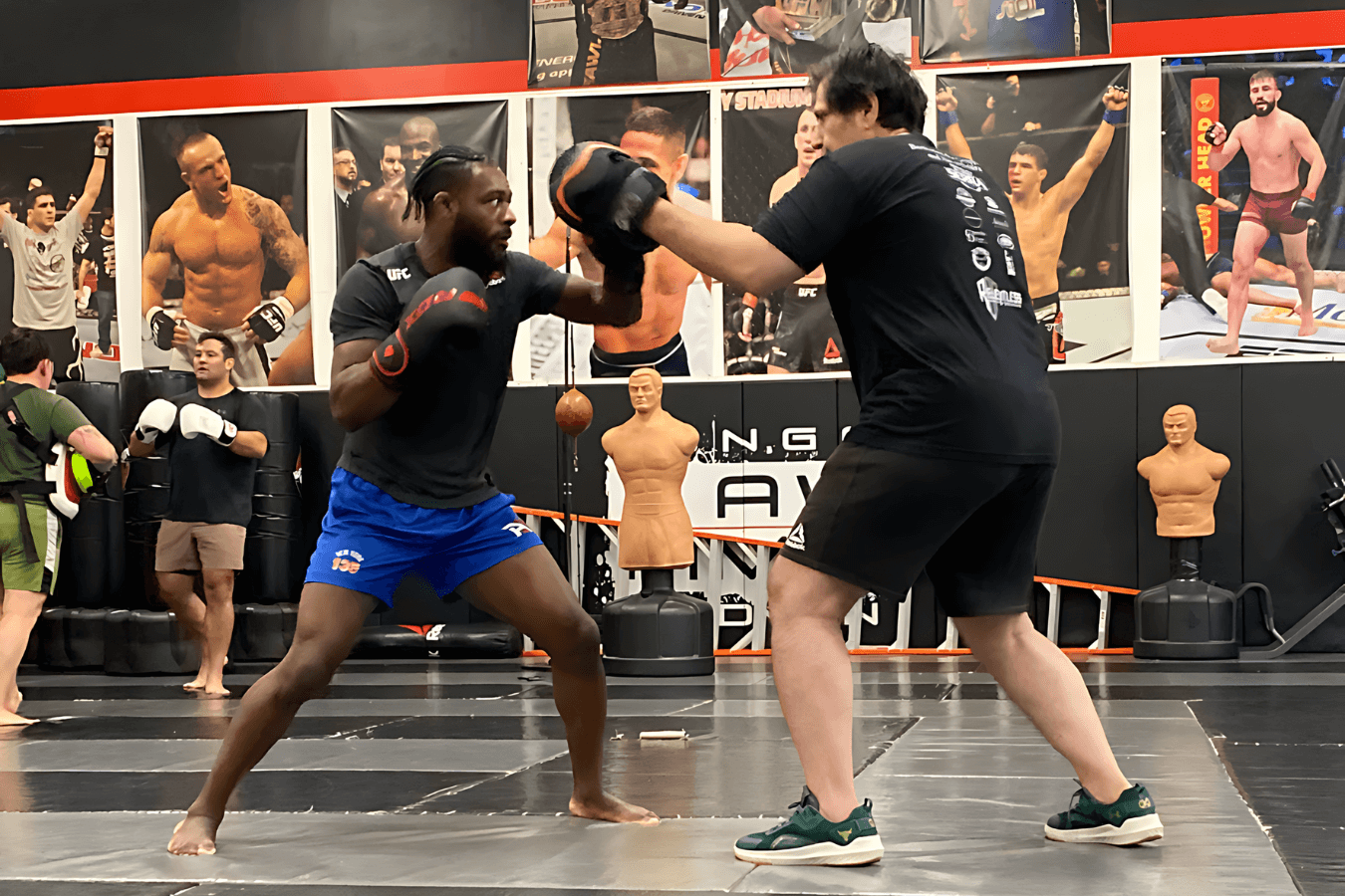 Students practicing MMA techniques at Ray Longo's Mixed Martial Arts gym in Garden City NY.