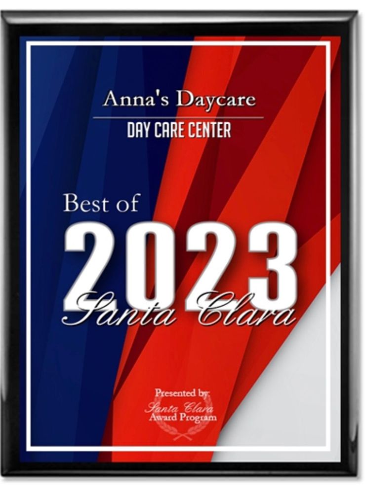 Anna's Daycare Receives 2023 Best of Santa Clara Award