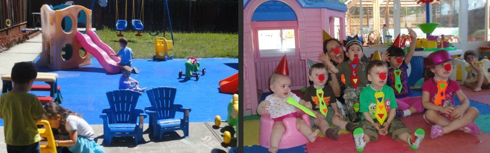 children playing on playground at Anna's Day Care