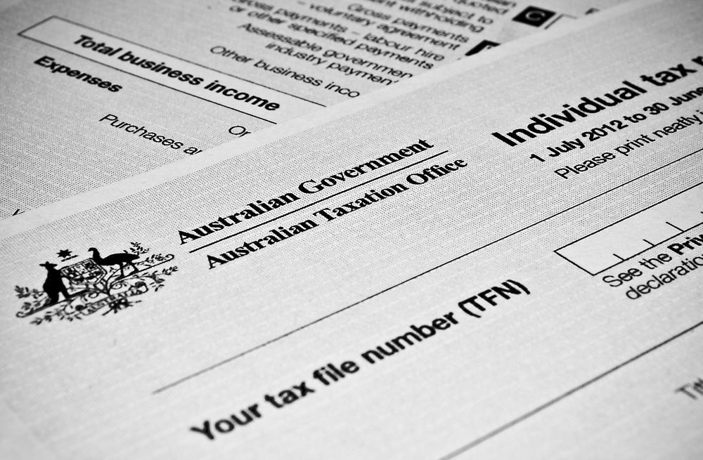A Close Up of a Tax Form That Says Your Tax File Number — AJA Bookkeeping Services In Cairns, QLD