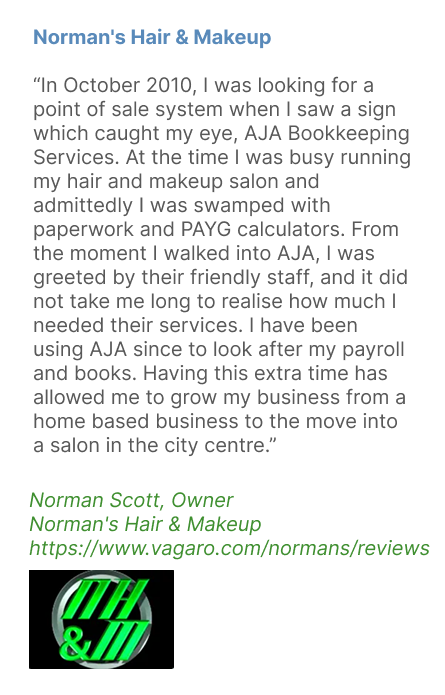 Norman's Hair & Makeup — AJA Bookkeeping Services In Cairns, QLD