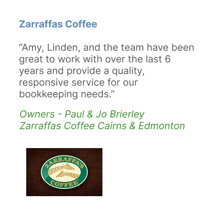 Zarraffas Coffee — AJA Bookkeeping Services In Cairns, QLD