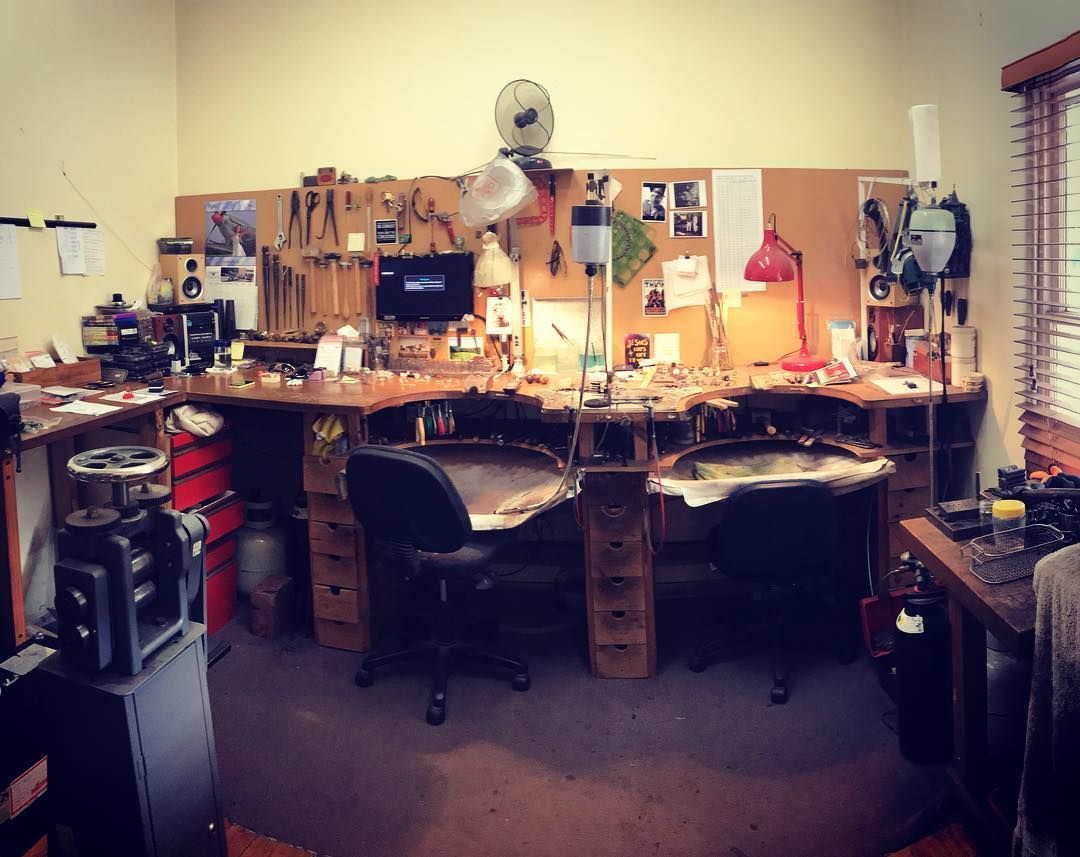 A Jewellery Workshop  Bench With Tools — Burchell's Jewellers In Bowral, NSW