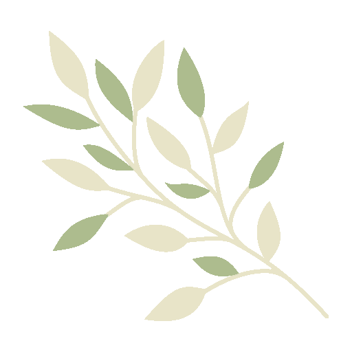 green and tan leaf illustration
