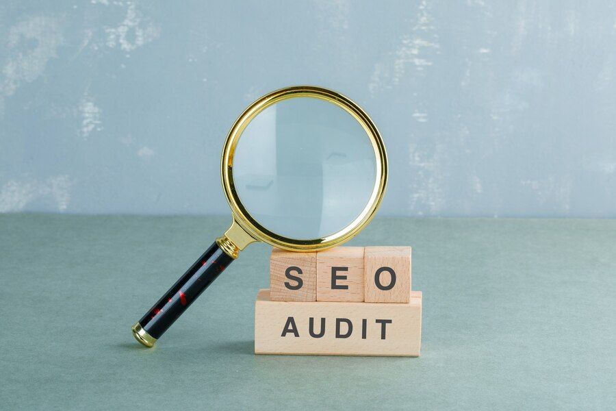 Seo audit and business concept 